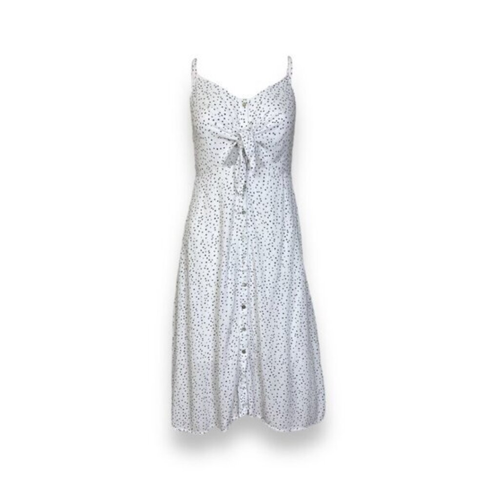 Illa Illa Polka Dot Cutout Midi Slip Dress - sz M